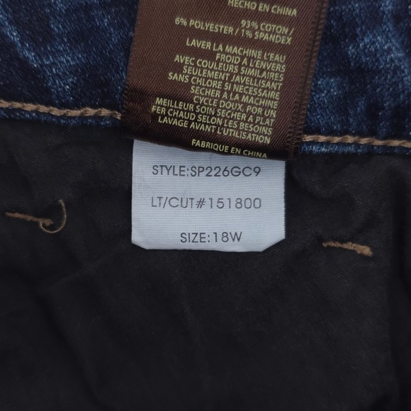 Kut From The Kloth Womens Jeans 18W Blue Medium Wash Cropped Raw Hem Cuffed - Picture 7 of 11